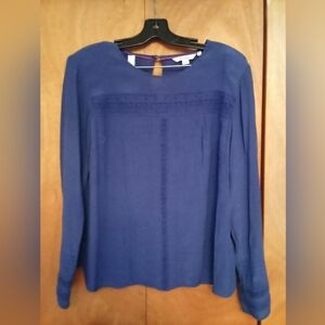 Boden Navy Women's Scoop.Neck Top Size 14